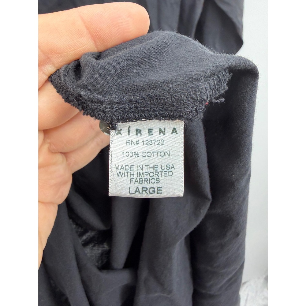 Xirena Boden Dress Womens Large Black Cotton Maxi Button Down Long Sleeve NEW - Picture 5 of 9